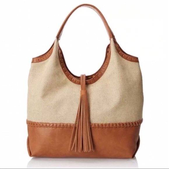 Big Buddha Handbags - Big Buddha Tan Tassel Shoulder Bag Tote NWT